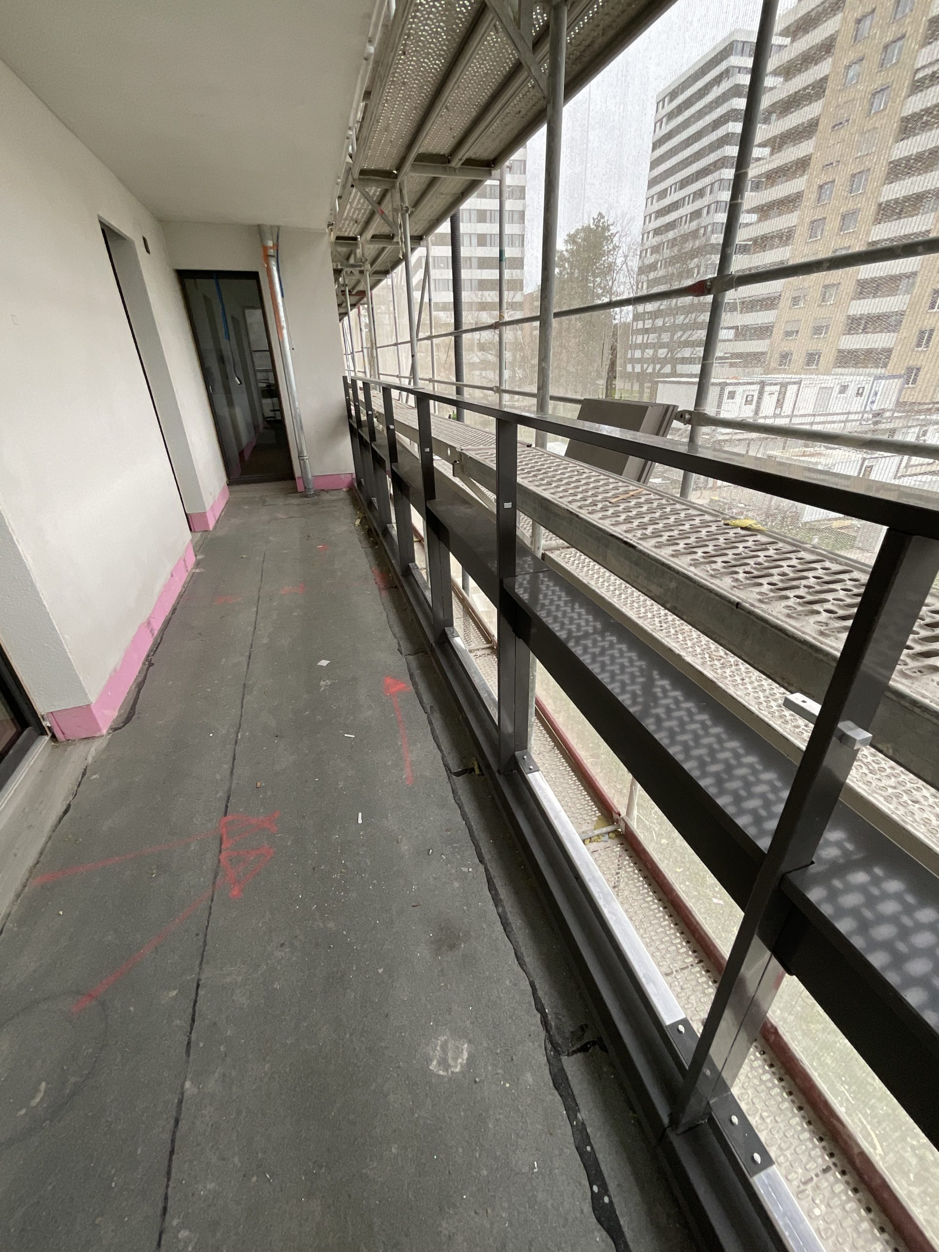 Montagefortschritt im Schorenweg 20/22